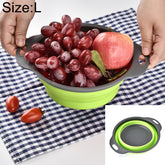 Creative Folding Vegetables Fruits Storage Basket Organizer Drain Basket, L, Size: 29.5*23.5*10cm